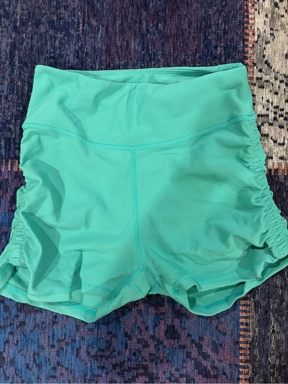 Women’s Aqua High-Waist Performance biker Shorts